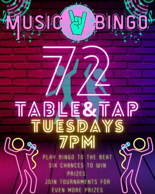 72 Table & Tap